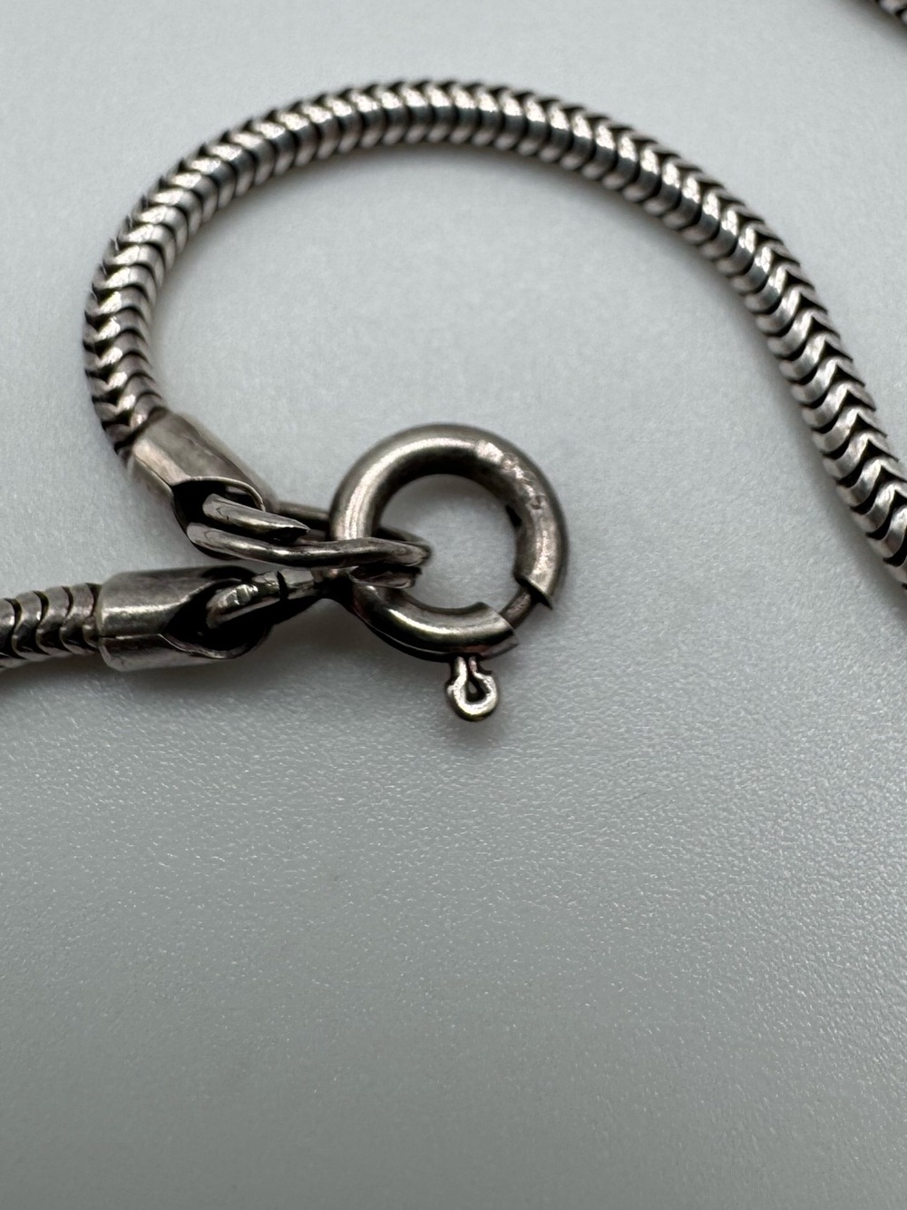 Sterling Silver 925 Modernist Necklace - Picture 5 of 6